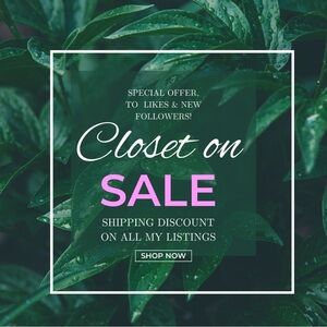 Special offers + Shipping discount in all my Items.